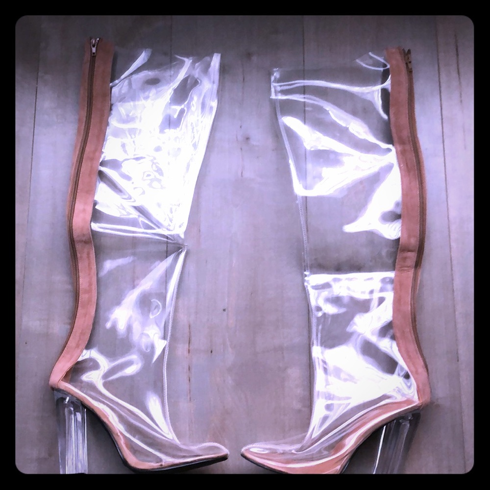 Acrylic boots